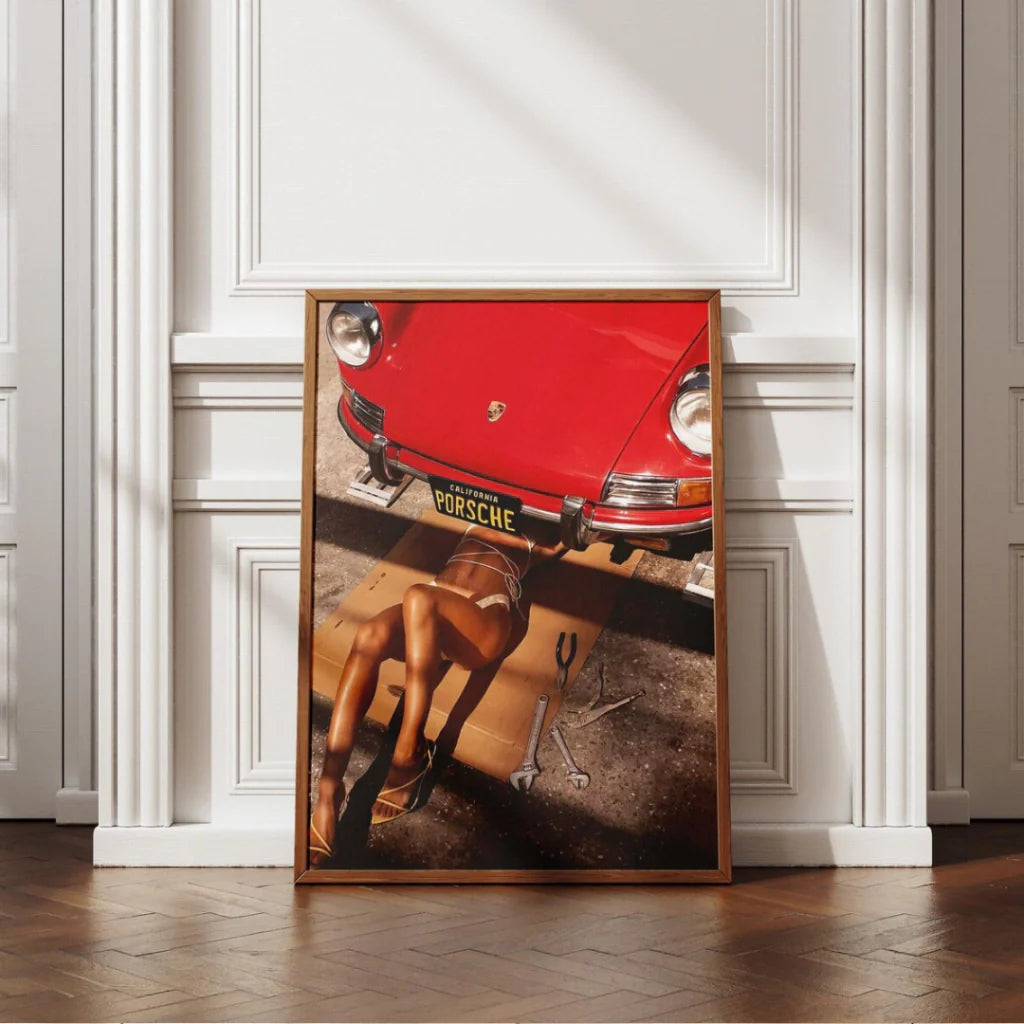 Cuadro Decorativo retro del Porsche 911