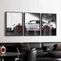 Set x3 Decorativo Porsche 911 GT3RS Deportivo Lujo