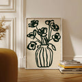 Cuadro Decorativo Ilustración Flores