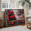 Cuadro parada en boxes de Leclerc Ferrari F1