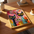Cuadro Decorativo Gato Asiático pasta
