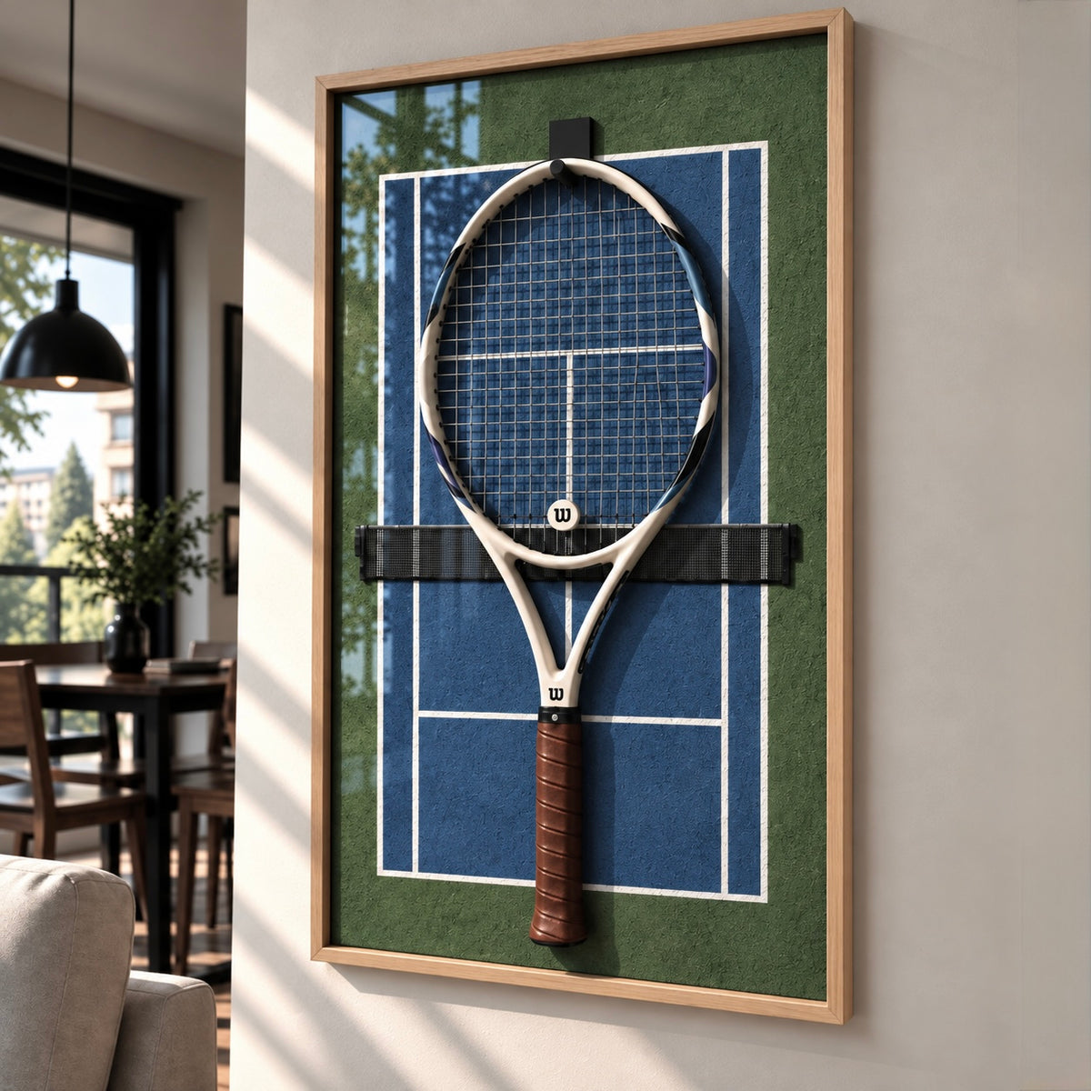 Cuadro Porta Raqueta de Tenis – Mi Raqueta Cemento