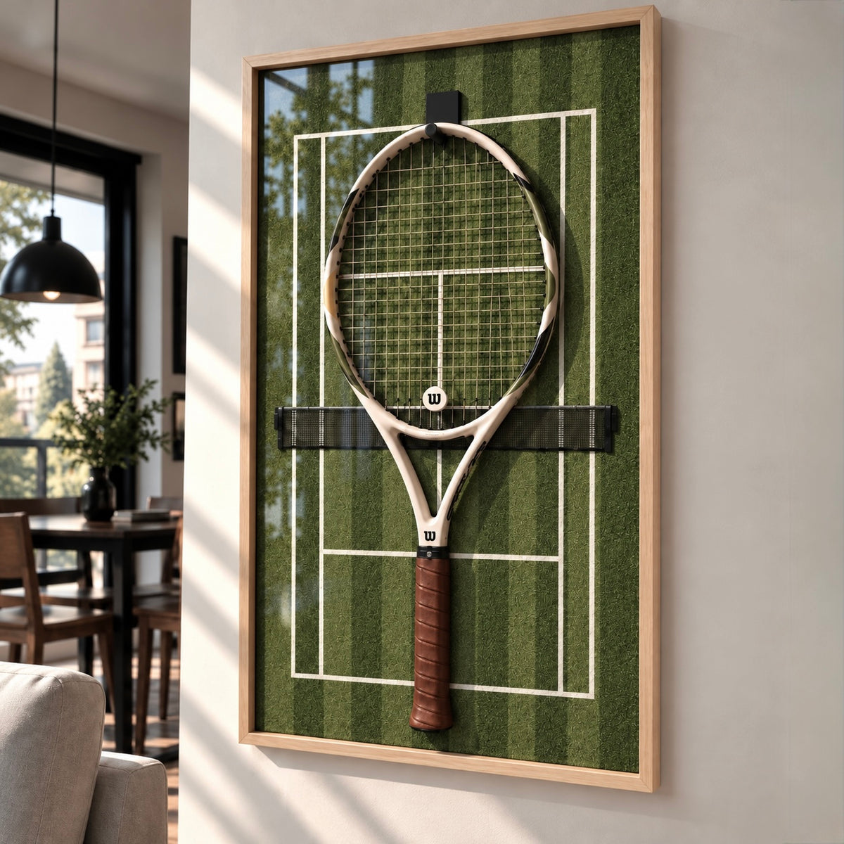 Cuadro Porta Raqueta de Tenis – Mi Raqueta Césped