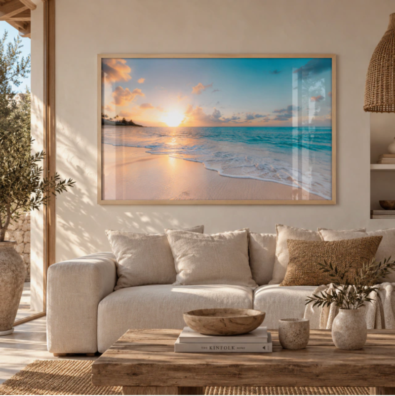 Cuadro Decorativo Atardecer Playero