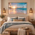 Cuadro Decorativo Atardecer Playero