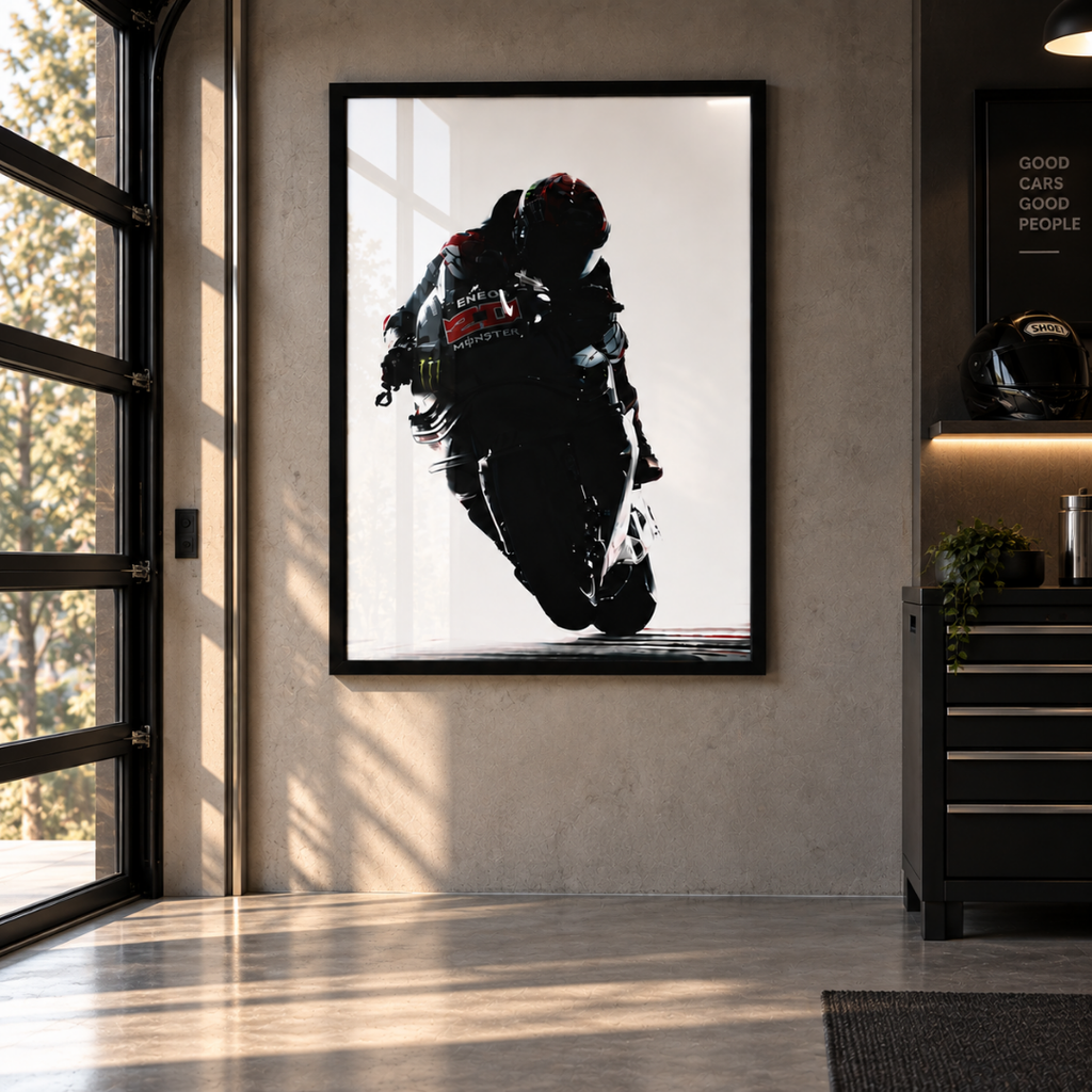 Cuadro MotoGP Yamaha Wheelie