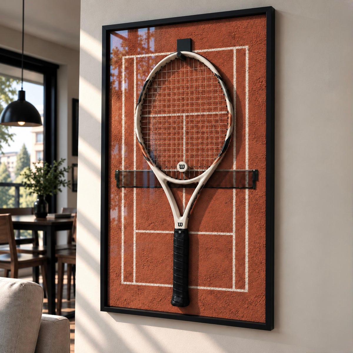 Cuadro Porta Raqueta de Tenis – Mi Raqueta Ladrillo