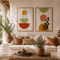 Set x2 Cuadros Abstractos Boho