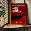 Cuadro Deportivo Porsche Rojo