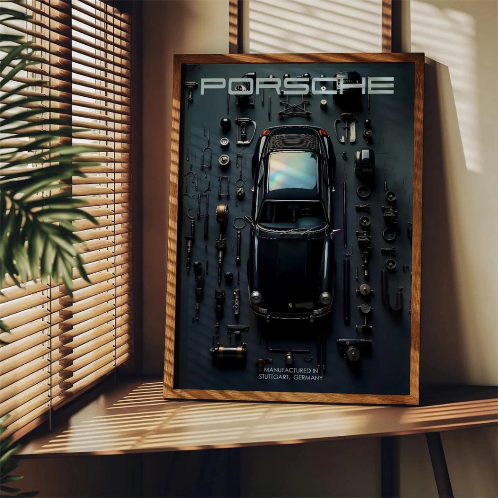 Cuadro Deportivo Porsche Azul oscuro