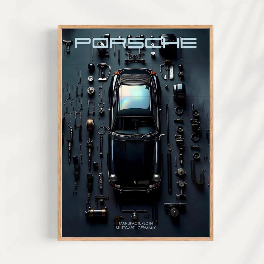 Cuadro Deportivo Porsche Azul oscuro
