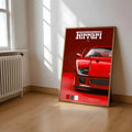 Cuadro Deportivo Ferrari F40 Rojo