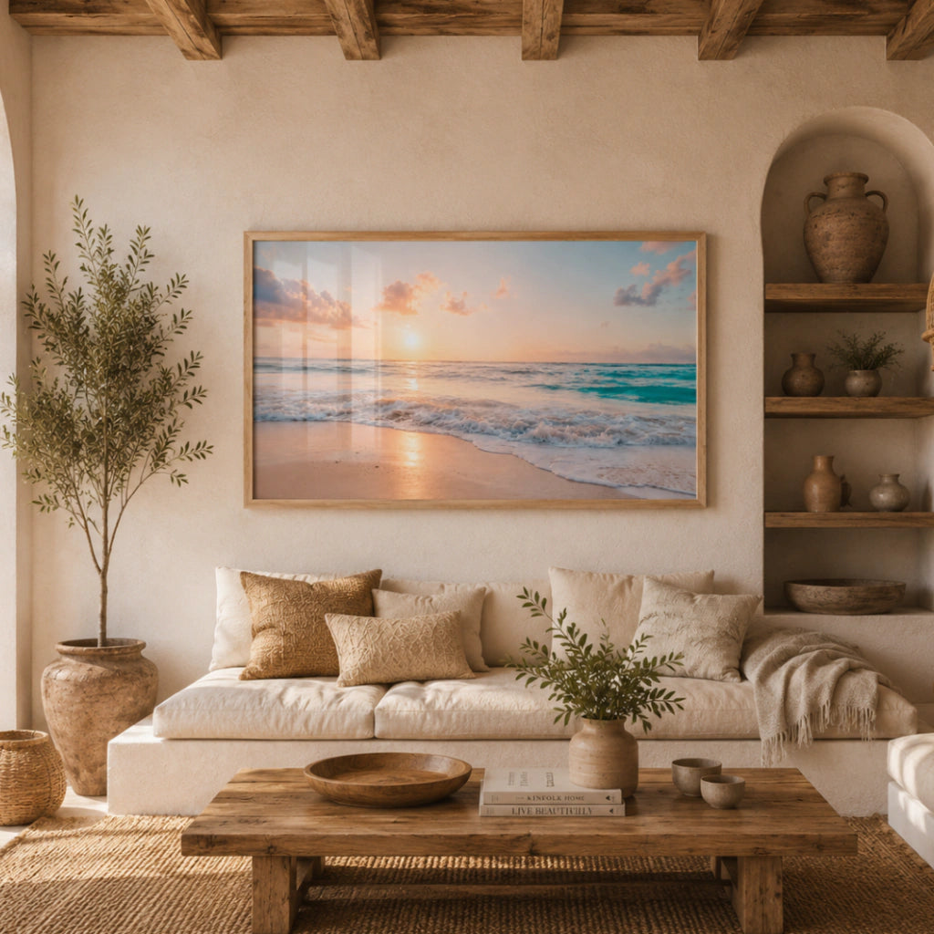 Cuadro Decorativo Atardecer Playero