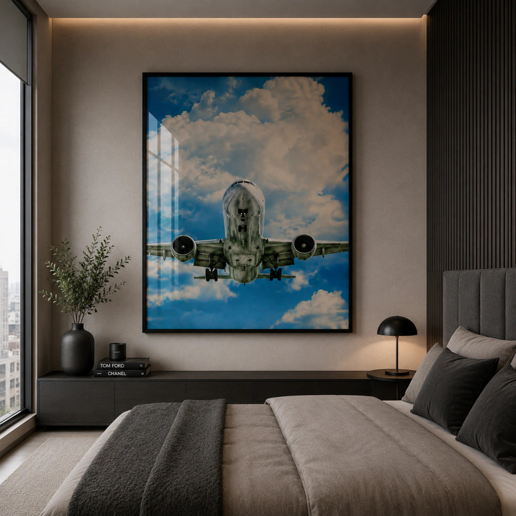 Cuadro Avión sobre nube