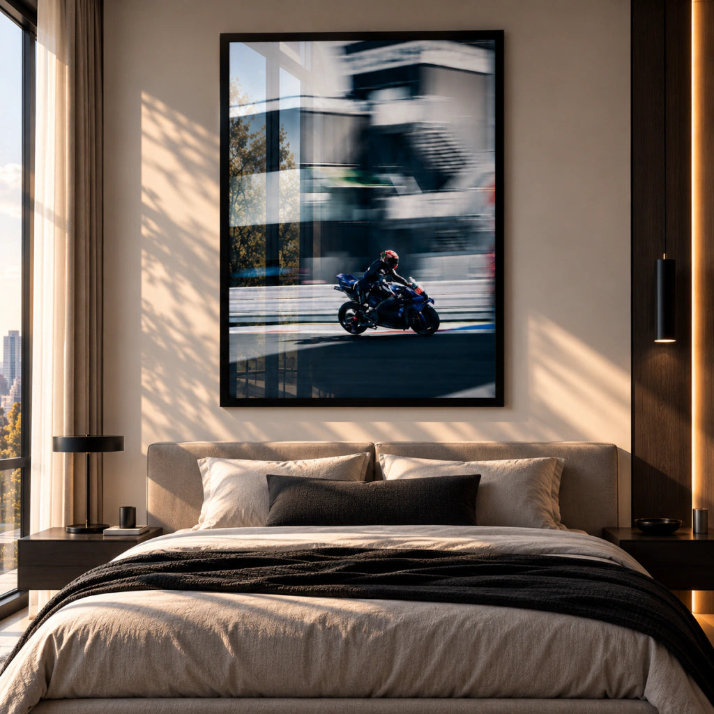 Cuadro MotoGP Yamaha Azul
