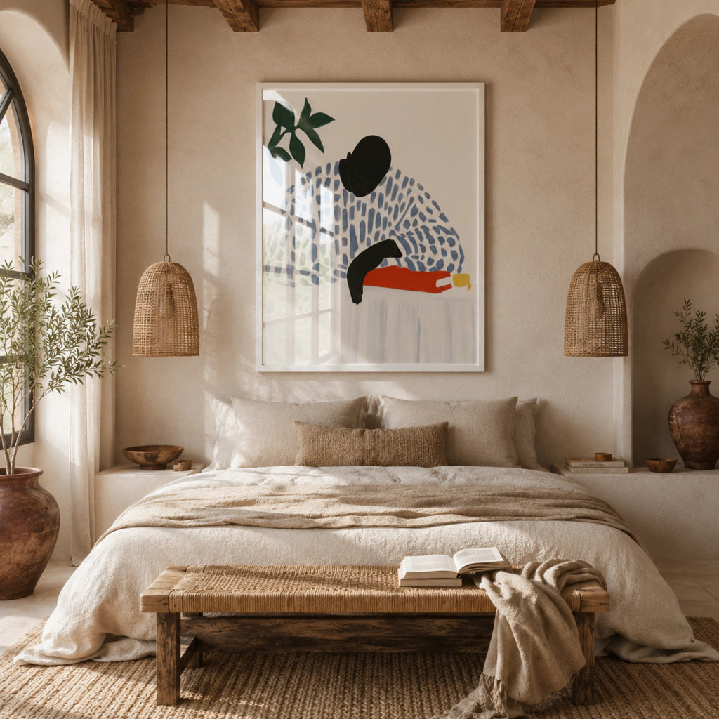 Cuadro Decorativo Ilustración Hombre Pensando