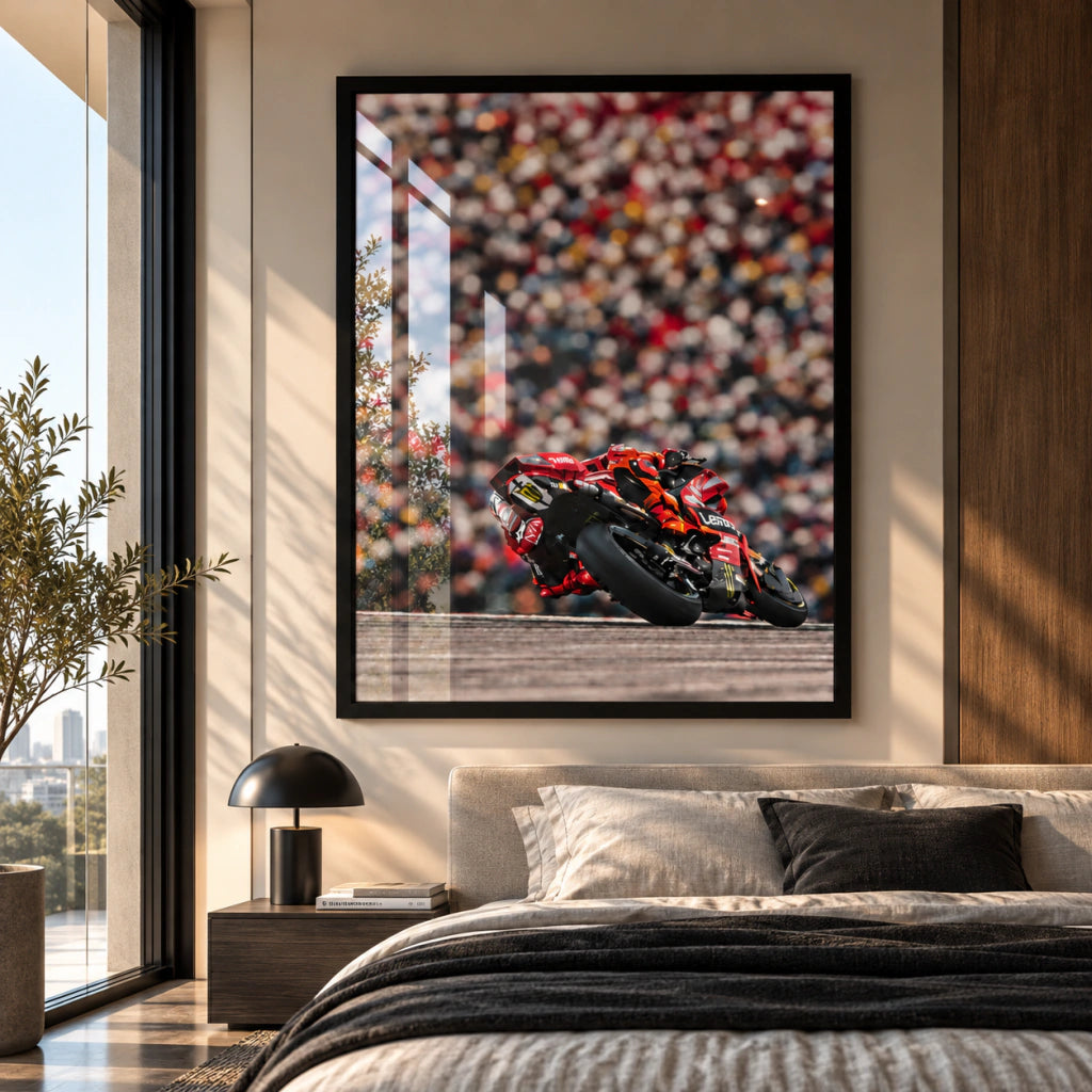 Cuadro MotoGP Ducati en Curva