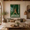 Cuadro Decorativo ilustración Mujer Piano