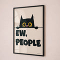 Cuadro Decorativo Gato Asustado Ew, People