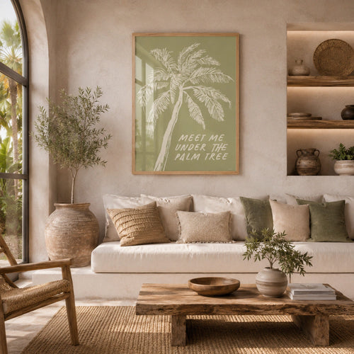 Cuadro Decorativo cita de palmeras verano