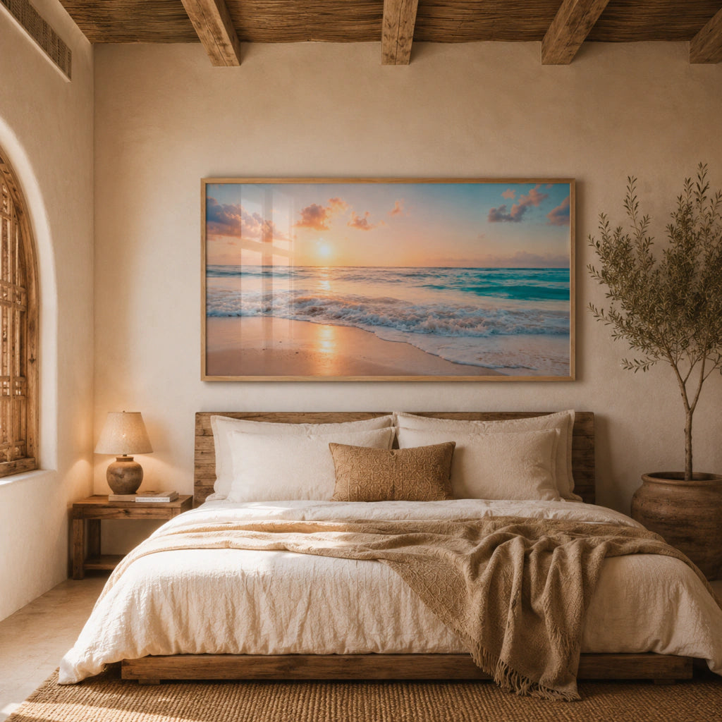 Cuadro Decorativo Atardecer Playero