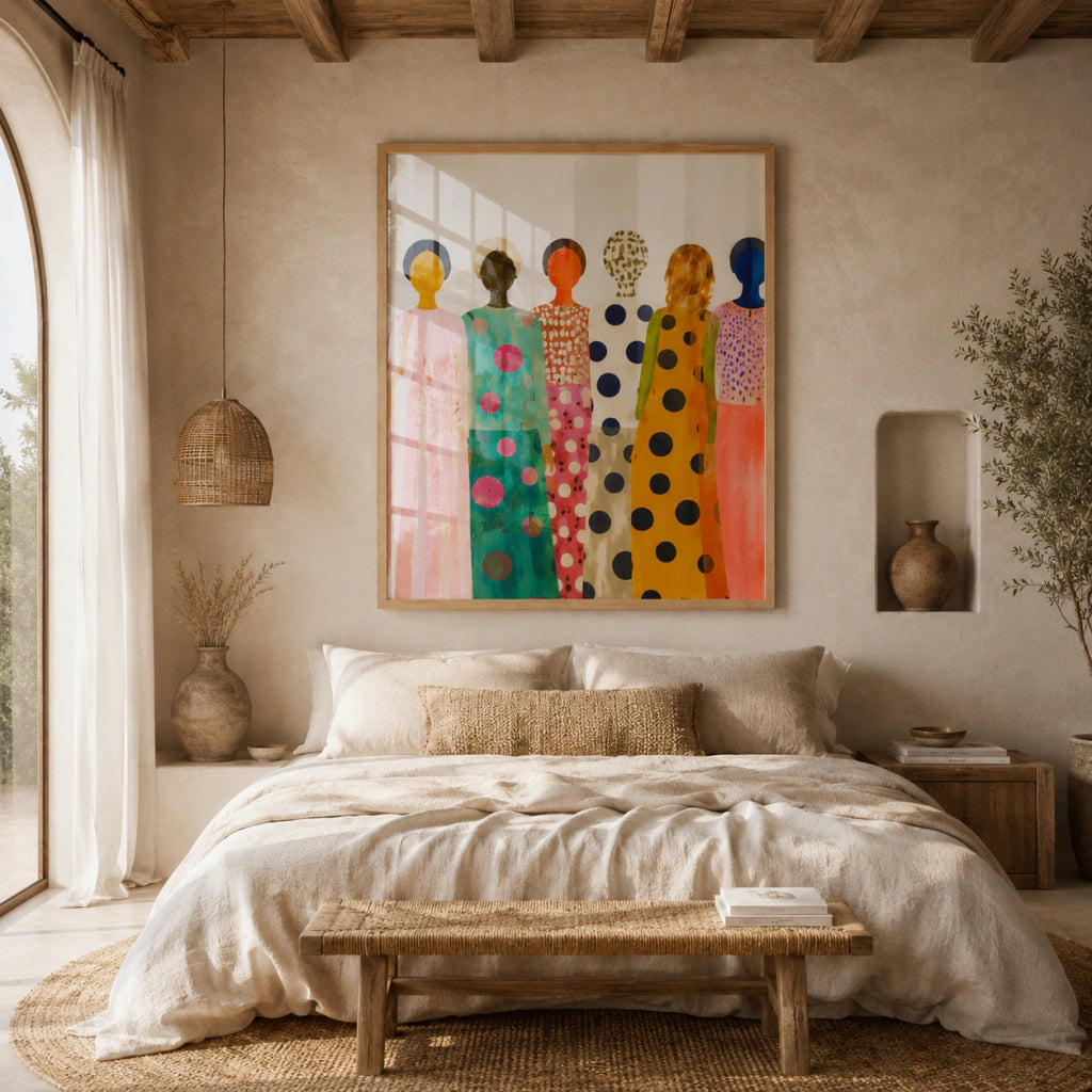 Cuadros Decorativo femenina colorida moderna