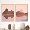 Set x2 Cuadros Decorativos Botánico , Paisaje