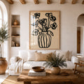 Cuadro Decorativo Ilustración Flores