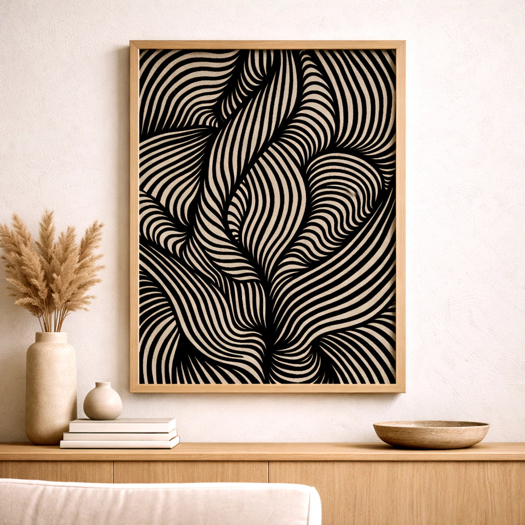 Cuadro Decoración de pared moderna y neutra