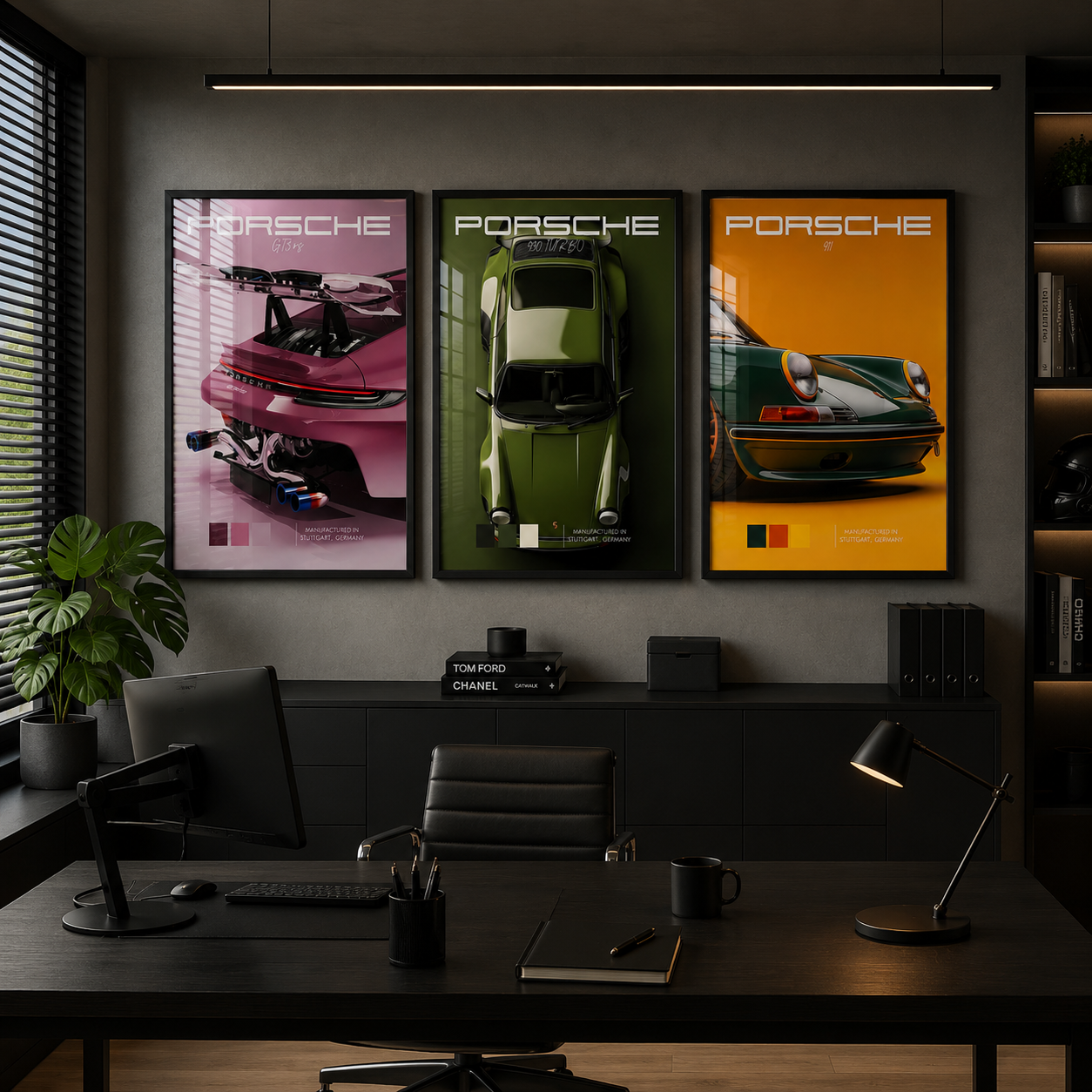 Set x3 Cuadros Decorativos coches deportivos