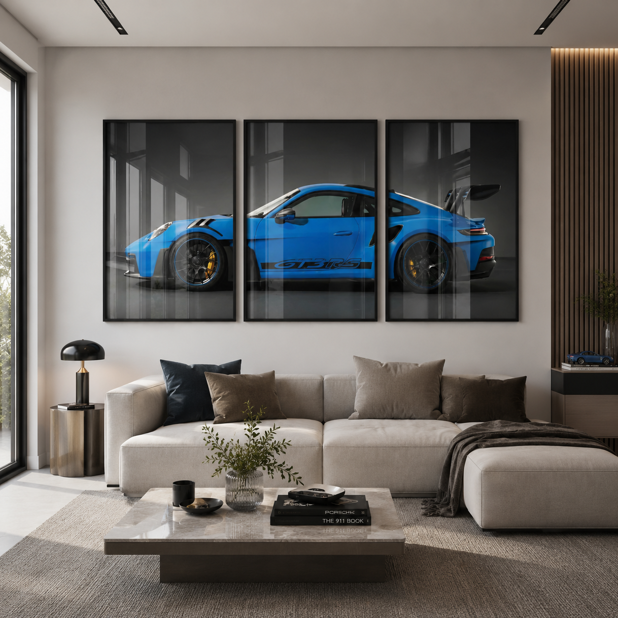 Set x3 Decorativo Porsche 911 GT3RS, Deportivo de lujo