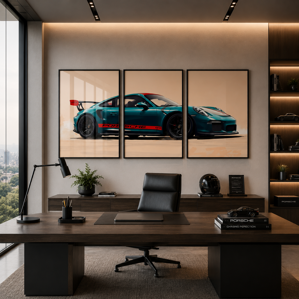 Set x3 Cuadros Decorativos Porsche 911 GT3 RS