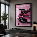 Cuadro Deportivo Porsche Rosa