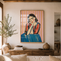 Cuadros Decorativo mujer abstracta decoración de pared ecléctica y femenina