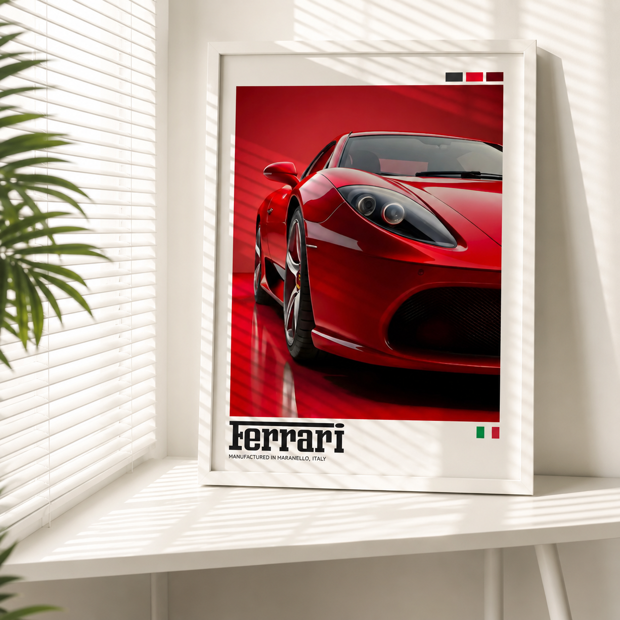 Cuadro Deportivo Ferrari Rojo II
