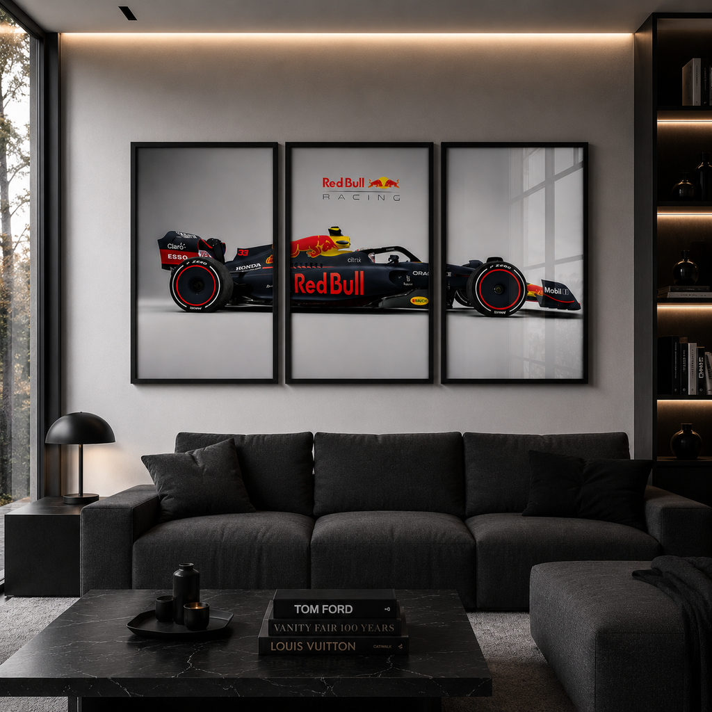 Set x3 Decorativo Red Bull Racing Car