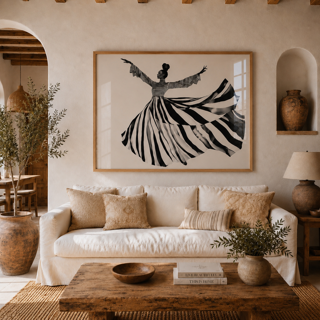Cuadro Decorativo Ilustración Mujer Bailando