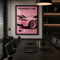Cuadro minimalista de coche deportivo