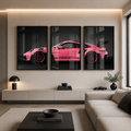 Set x3 Decorativo Rosa del Porsche 911 GT3RS