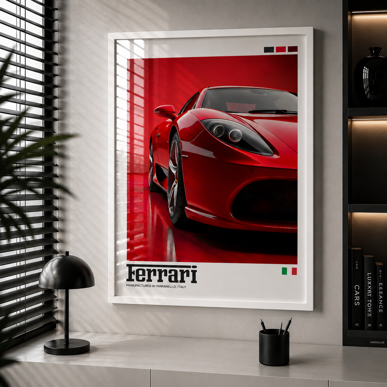 Cuadro Deportivo Ferrari Rojo II