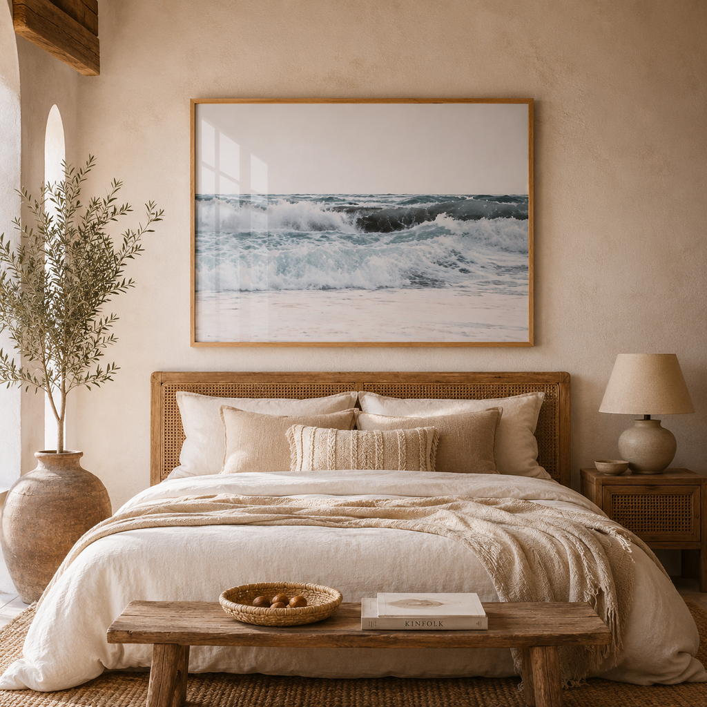 Cuadro decorativo Olas rompiendo mar