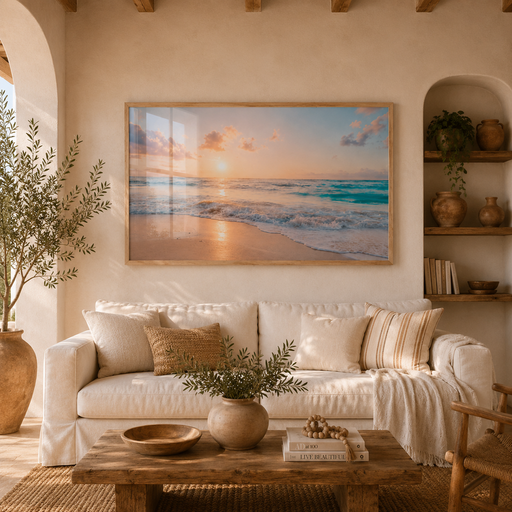 Cuadro Decorativo Atardecer Playero
