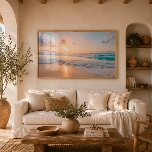 Cuadro Decorativo Atardecer Playero