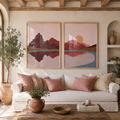 Set x2 Cuadros Decorativos Botánico , Paisaje