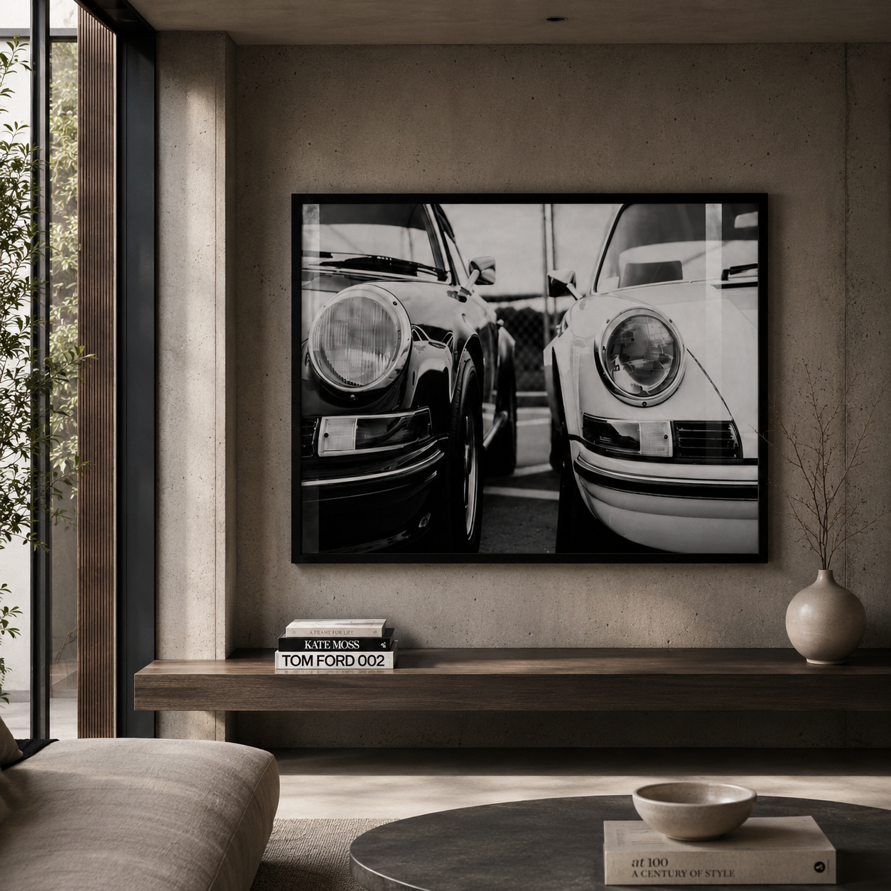 Cuadro Decorativo vintage de un Porsche 911 Clásico
