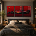 Set x3 Cuadros Fórmula 1 Ferrari